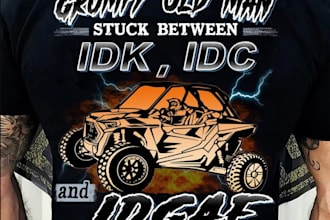 do retro t shirt off road logo design