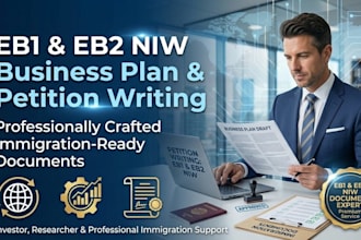 create a professional eb1 business plan and petition