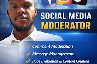 professionally moderate and manage your social media