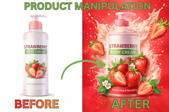 create eye catching product manipulation for your brand