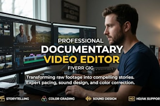 create documentary videos with storytelling and cinematic visual