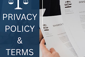 write gdpr privacy policy and terms and conditions