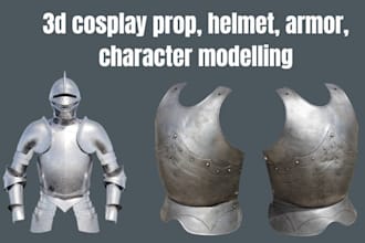 sculpt detailed 3d cosplay helmets, masks, and armor for 3d printing