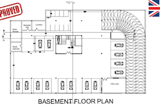 create UK basement conversion drawings for planning and building regs