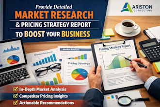 provide detailed market research pricing strategy report to boost your business