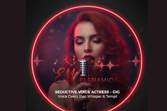 deliver natural female voice over for ads videos narration character voices