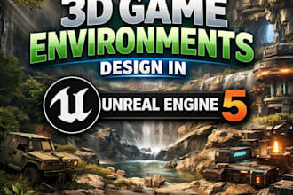 create realistic 3d game environments design in unreal engine 5 ue5 level design