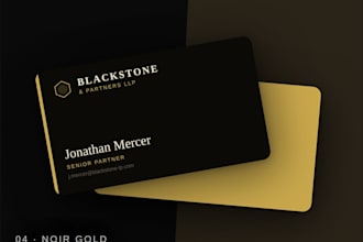 design a luxury business card for your brand
