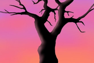 create minimalist aesthetic illustration