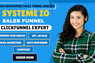 build systeme io landing page, systeme io sales funnel systeme io website expert