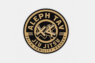 design faith based jiu jitsu patch school logo