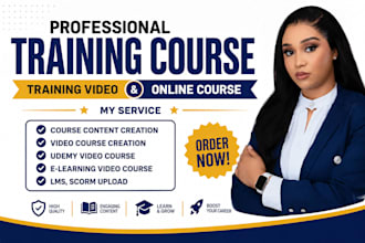 do online course content, synthesia ai video, PPT and lms training video editing