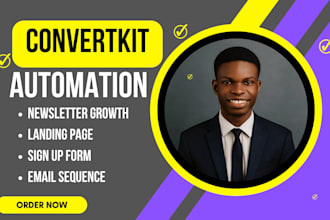 setup convertkit newsletter email automation kit newsletter kit landing page