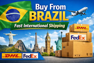 buy products from brazil and ship worldwide via dhl or fedex