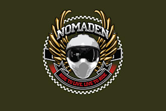design high quality helmet logo with unlimited revision
