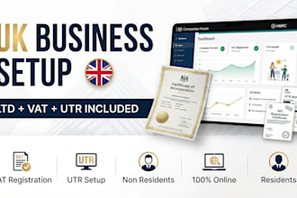 do UK company registration, vat registration and utr