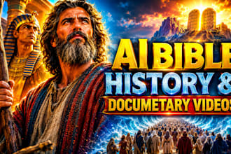 create ai bible story christian video, ai bible animation for bible storytelling