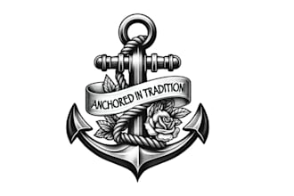 design forearm tattoo would anchor words anchored tradition logo