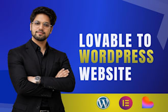 migrate lovable ai website to wordpress with redesign