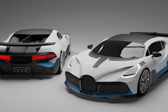 do realistic 3d car modeling, 3d truck, gta v, sport car part model, 3d vehicle