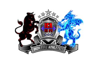create iconic strong and sexy logo for iron fire athletics