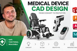 medical device cad, rehabilitation device 3d cad, medical product prototype