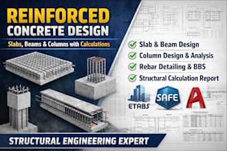 design reinforced concrete slabs beams columns with calculations