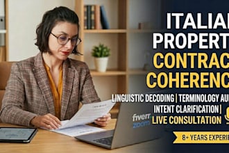 audit and explain your italian property contracts