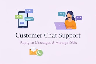 reply to messages and provide customer chat support