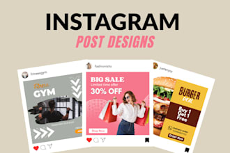 design attractive instagram posts for your business
