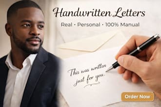 write and deliver beautiful handwritten letters or messages