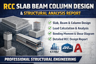 do rcc slab beam column design and structural analysis report