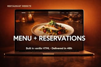 build a modern restaurant website that drives reservations