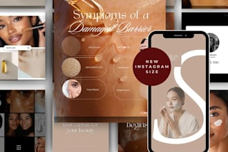 design canva beauty planner skincare workbook guide