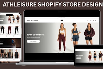 build athleisure clothing store activewear website gym wears store fashion store