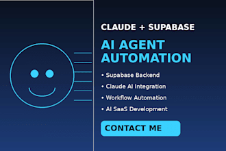 build claude ai agent with supabase backend and workflow automation