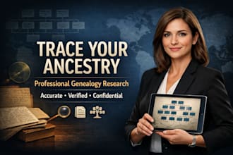 trace your ancestry, find your roots and create a detailed family tree