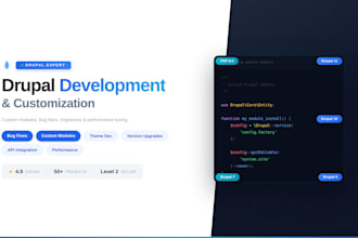 develop, customize, or fix your drupal website