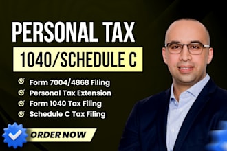 prepare form 1040, schedule c tax return and maximize deductions fast
