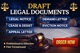 draft legal notice, demand letter cease and desist eviction notice appeal letter