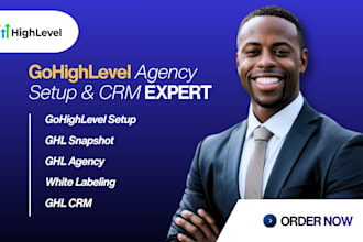 provide ghl agency setup, ghl CRM setup, ghl white labeling, ghl snapshots