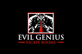create awesome menacing logo for a new escape room