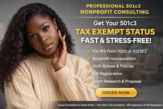 prepare your 501c3 tax exempt, tax exemption, nonprofit incorporation forms