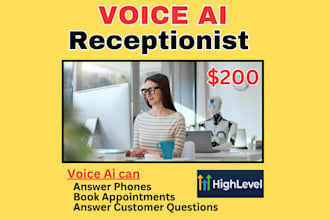 build a voice ai receptionist using gohigh level