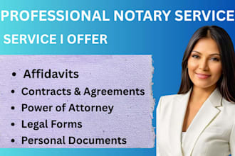 be your trusted online notary for legal documents