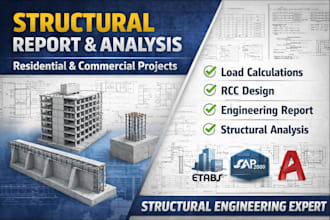 provide a complete structural report for residential and commercial projects