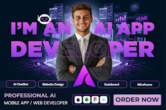 do ai mobile app development, react native, ai chatbot, ai agent, app developer