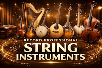 professionally record fiddle, mandolin, banjo, bouzouki, harp, kora, theremin