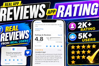 ios app marketing, 50 apple store rating review, mobile app download, playstore
