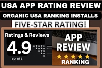 ios app marketing, 50 apple store rating review, mobile app download, playstore